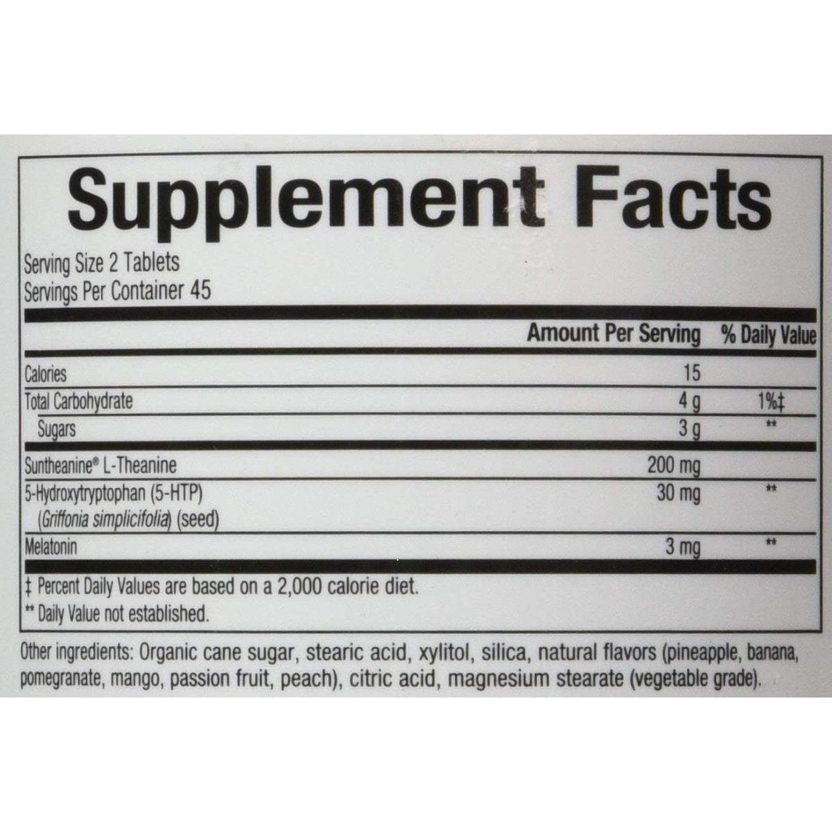 Bioclinic Naturals Somno - Pro L - Theanine - 5 - HTP - Melatonin Tropical Breeze 90 Tablets - Suppviv