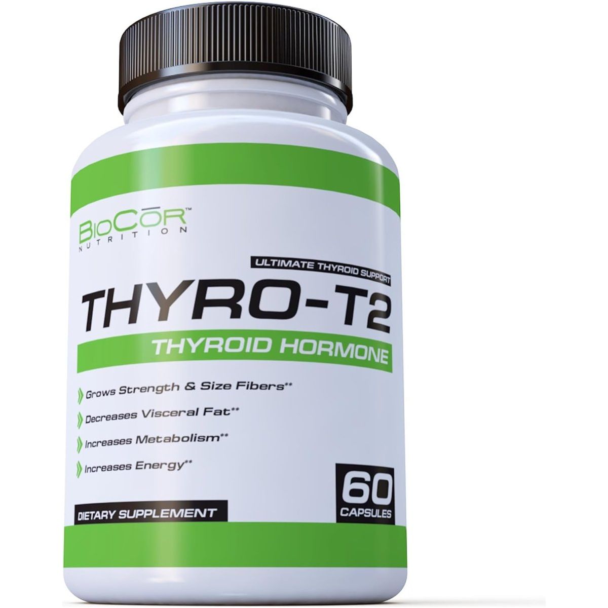 Biocor Nutrition Thyro - T2 Thyroid Hormone Fat Burner Supplement 60 Capsules - Suppviv