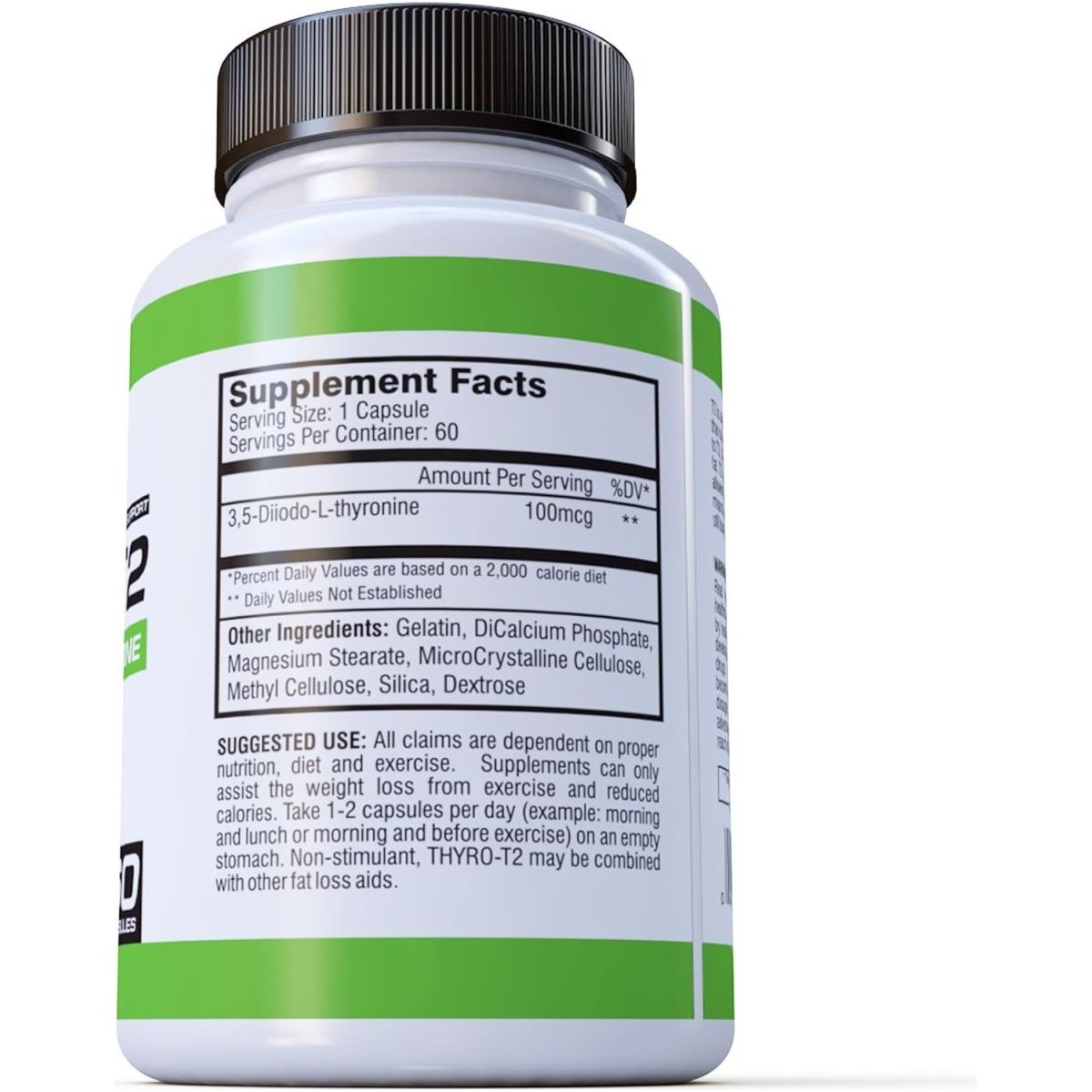 Biocor Nutrition Thyro - T2 Thyroid Hormone Fat Burner Supplement 60 Capsules - Suppviv