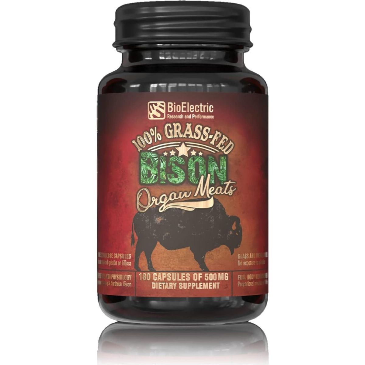 Bioelectric Potential 100% Grass - Fed Freeze - Dried Bison Organ Supplement - Suppviv