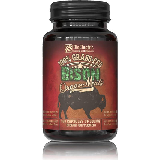Bioelectric Potential 100% Grass - Fed Freeze - Dried Bison Organ Supplement - Suppviv