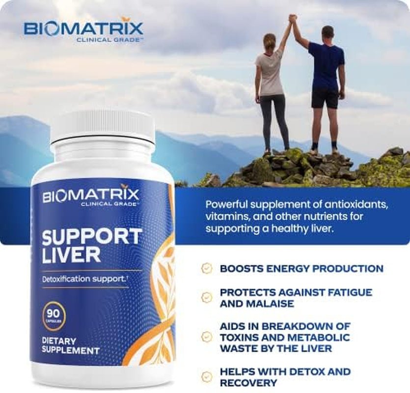 Biomatrix Liver Cleanse Detox & Repair, Artichoke Extract Liver Health Formula,| 30 Capsules for Men and Women - Suppviv