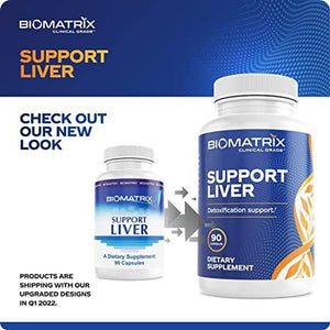 Biomatrix Liver Cleanse Detox & Repair, Artichoke Extract Liver Health Formula,| 30 Capsules for Men and Women - Suppviv