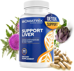 Biomatrix Liver Cleanse Detox & Repair, Artichoke Extract Liver Health Formula,| 30 Capsules for Men and Women - Suppviv