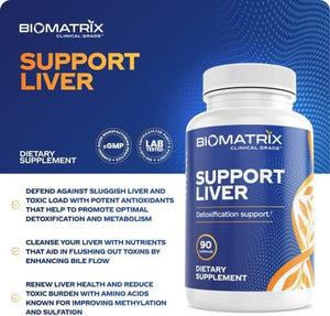 Biomatrix Liver Cleanse Detox & Repair, Artichoke Extract Liver Health Formula,| 30 Capsules for Men and Women - Suppviv