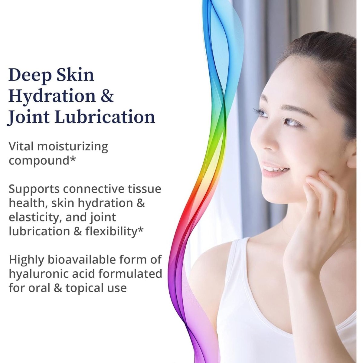 Biopure Hyaluronic Acid Liquid Solution – for Oral & Topical Use to Benefit Joint Lubrication and Skin Hydration, Elasticity – 4 Fl Oz - Suppviv