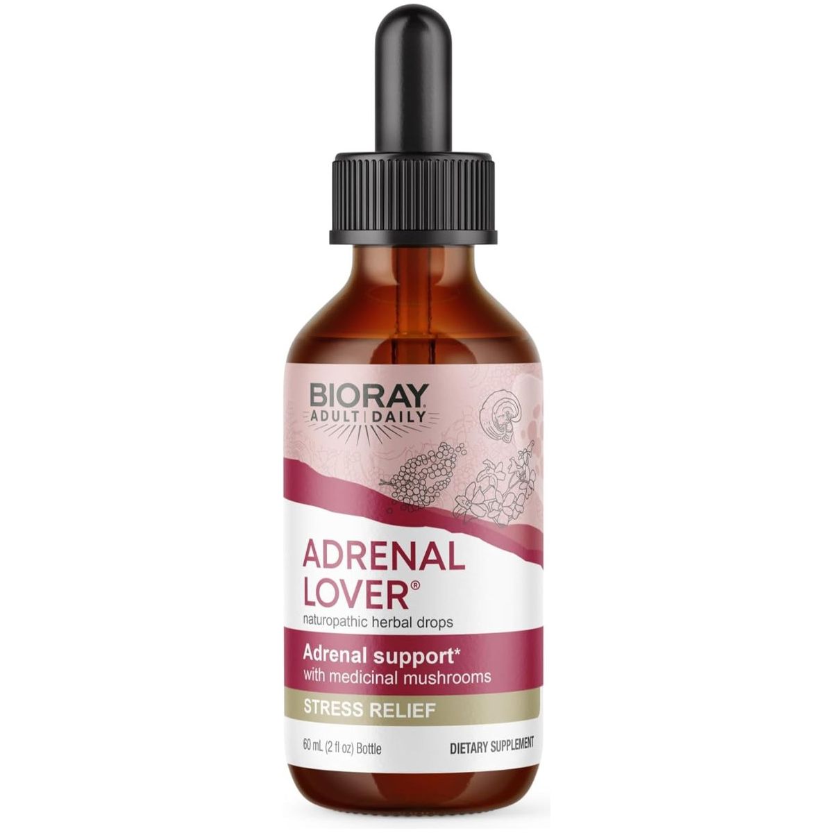 BIORAY Adult Daily Adrenal Lover - 2 Fl Oz - Traditional Chinese Kidney Yin Tonic - Suppviv
