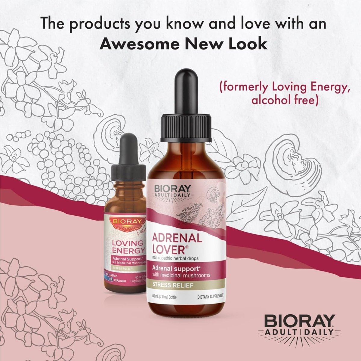 BIORAY Adult Daily Adrenal Lover - 2 Fl Oz - Traditional Chinese Kidney Yin Tonic - Suppviv
