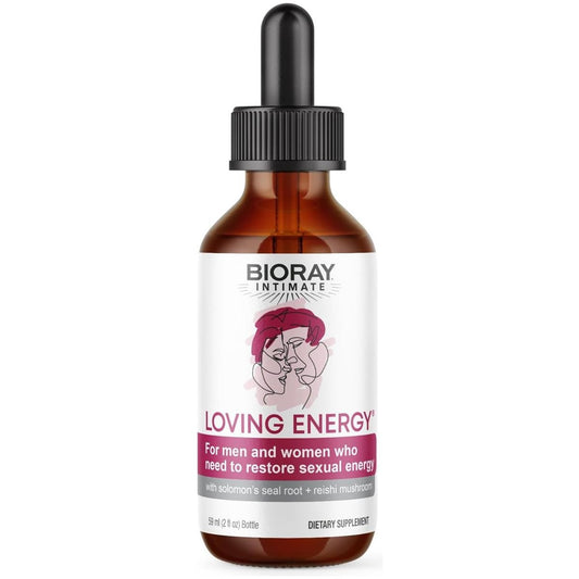 BIORAY Intimate Loving Energy - 2 Fl Oz - with Medicinal Mushrooms - Non - Gmo, Vegan, Gluten Free - Suppviv