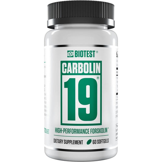 Biotest Carbolin 19 - Advanced Forskolin Carbonate for Fat Loss & Metabolic Performance - 60 Softgels - Suppviv