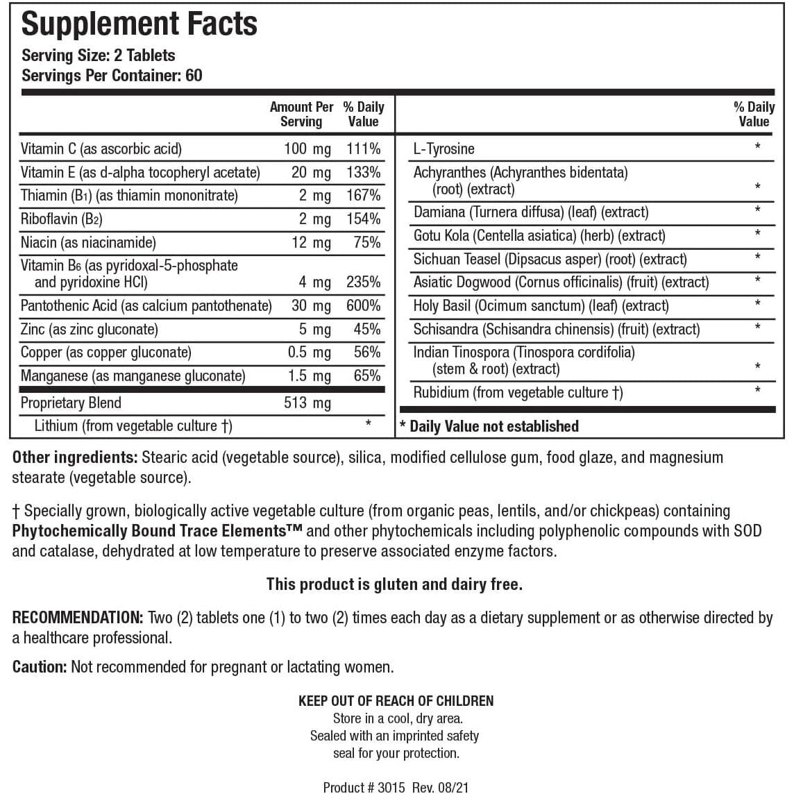 Biotics Research ADHS Adrenal Support, Supports Normal Cortisol Levels,120 Tabs - Suppviv
