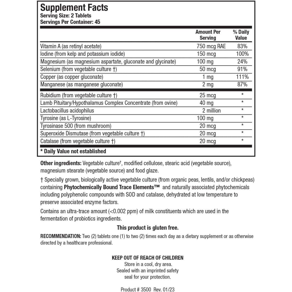 Biotics Research Thyrostim™ –Endocrine Support, Balance Thyroid Hormones 90 Tablets - Suppviv
