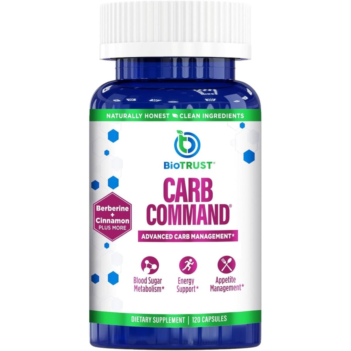 Biotrust Carb Command - Carb Management Supplement & Metabolic Support (60 Servings) - Suppviv