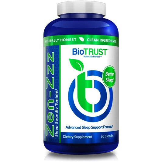 Biotrust Zen - Zzz, Non - Habit - Forming Sleep Support Supplement - 60 Capsules - Suppviv