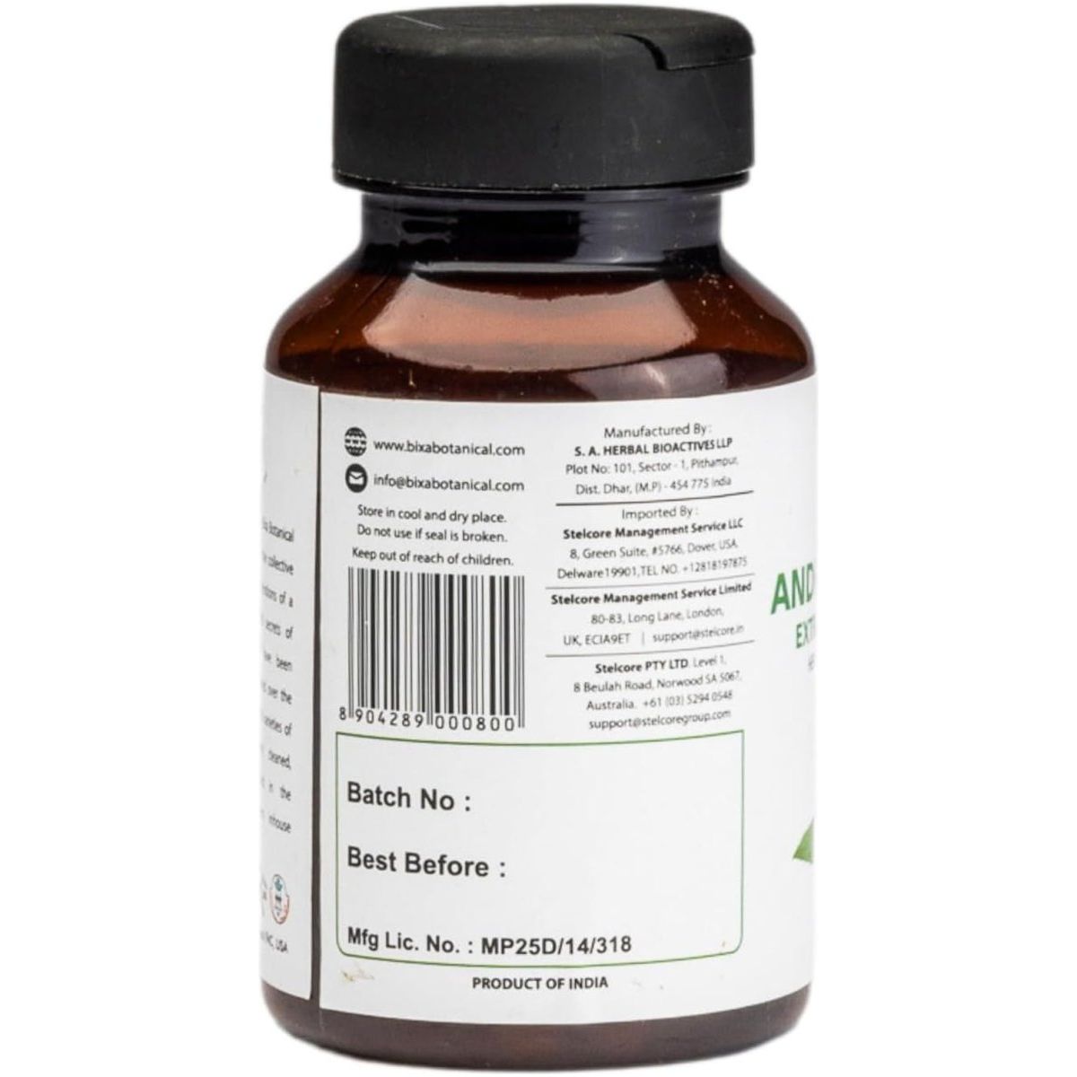 Bixa BOTANICAL Ayurvedic Natural Herbal Supplement 1 PACK - Suppviv