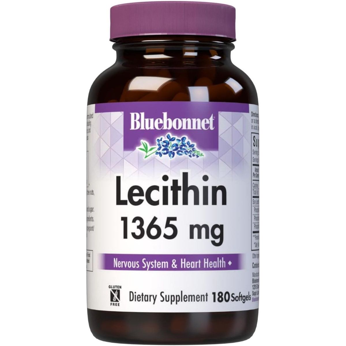 Bluebonnet Lecithin Supplement, 180 Count - Suppviv
