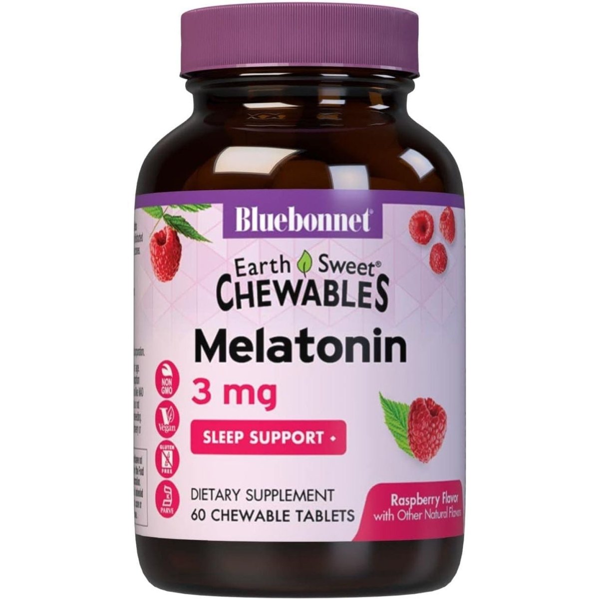Bluebonnet Nutrition Earthsweet Melatonin 3 Mg - Relaxation & Restful Sleep Support 60 Tablets - Suppviv