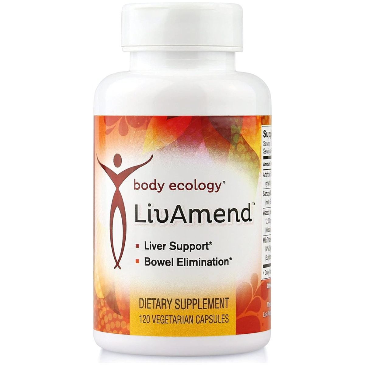 Body Ecology Livamend - Liver Supplement with Milk Thistle and Artichoke 120 Capsules - Suppviv
