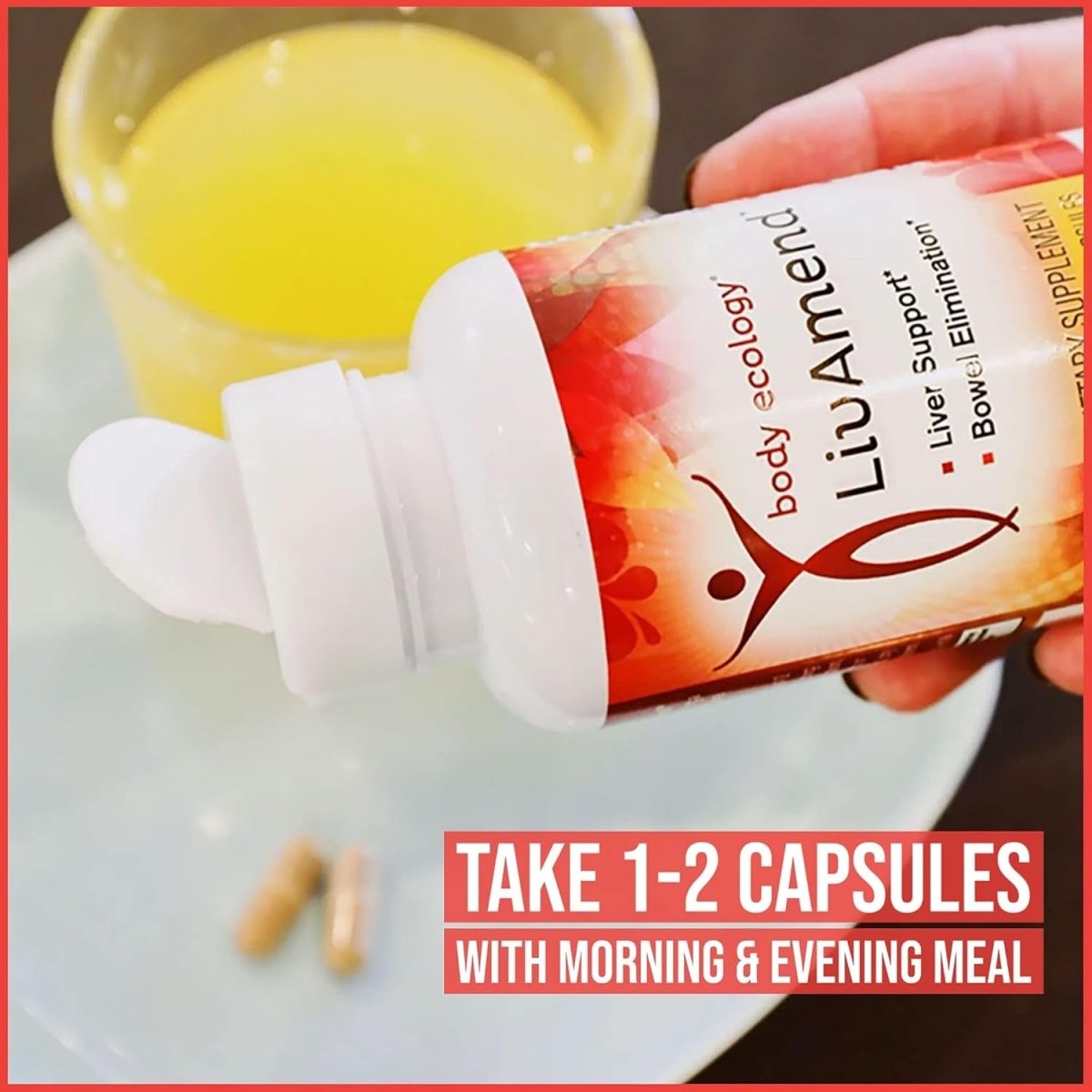 Body Ecology Livamend - Liver Supplement with Milk Thistle and Artichoke 120 Capsules - Suppviv