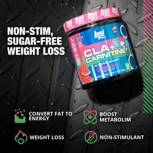 BPI Sports Cla+Carnitine–Conjugated Linoleic Acid–Weight Loss Formula 50 Servings – 12.34 Oz - Suppviv
