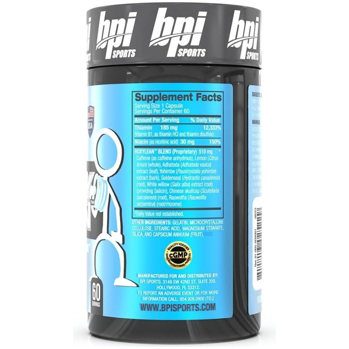 BPI Sports - Roxylean Extreme Fat Burner & Weight Loss Supplement, 60Count - Suppviv