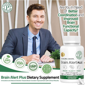 Brain Alert with Citicoline and Bacopa Monnieri - Suppviv