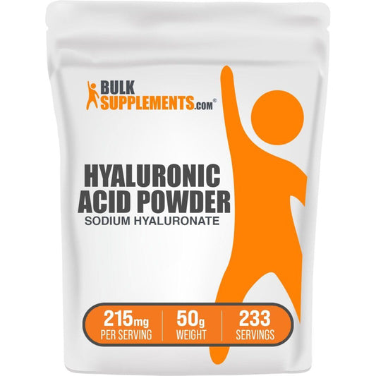 Bulksupplements.Com Hyaluronic Acid Powder - Food Grade - 215Mg per Serving, 50G (1.8 Oz) - Suppviv