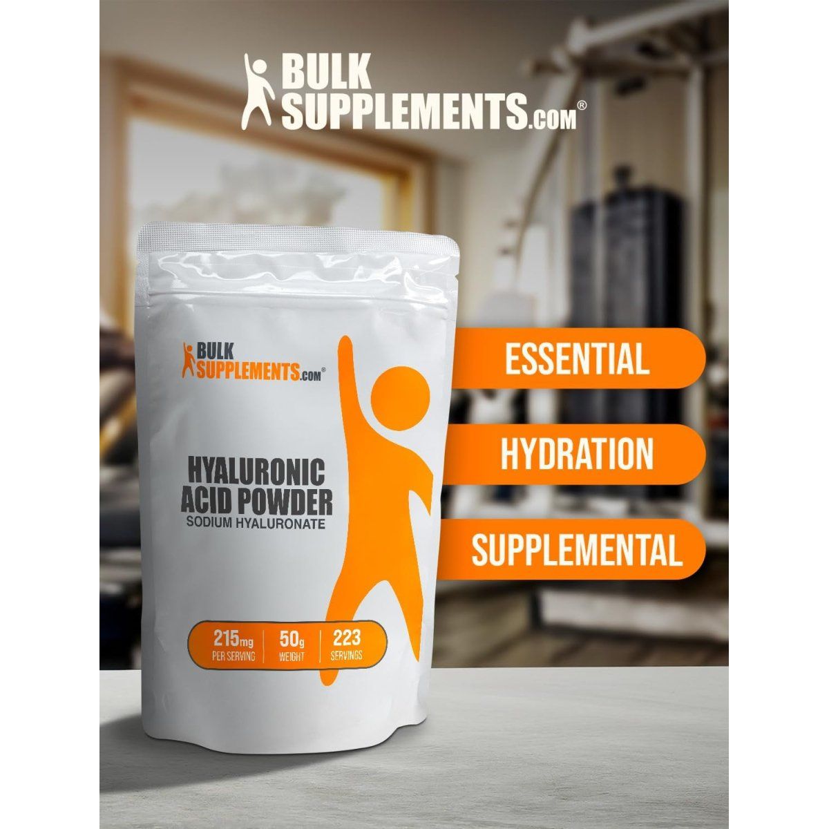 Bulksupplements.Com Hyaluronic Acid Powder - Food Grade - 215Mg per Serving, 50G (1.8 Oz) - Suppviv