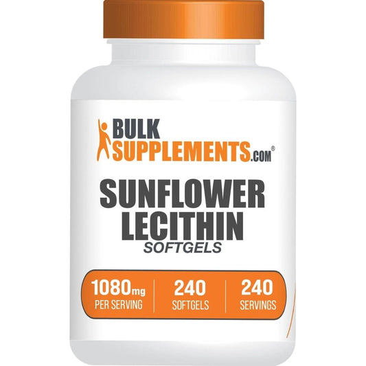 Bulksupplements.Com Sunflower Lecithin Softgels - Lecithin Supplement, Sunflower Lecithin 1080Mg 240 Count - Suppviv