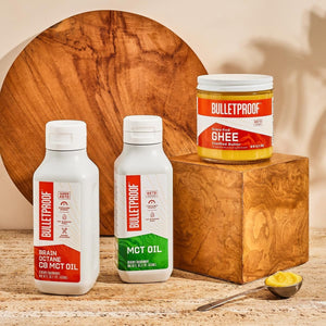 Bulletproof MCT Oil Made with C10 and C8 Oil, 16 Ounces, Keto Supplement for Sustained Energy - Suppviv