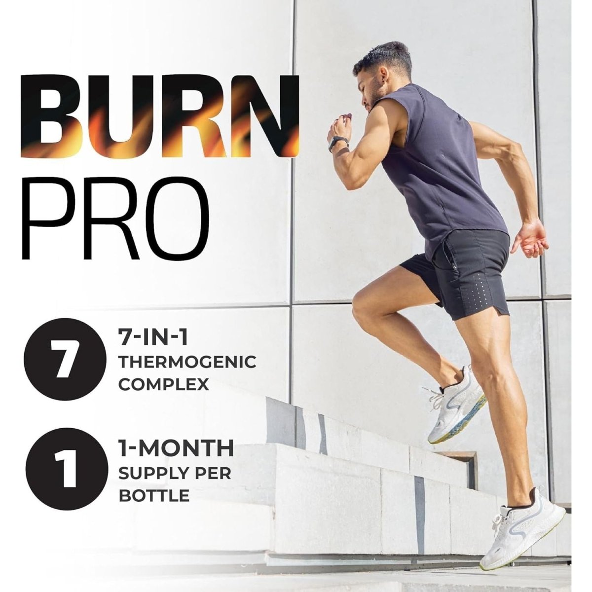 Burn Pro 7 - In - 1 Thermogenic Metabolism Booster & Weight Management Support 60Ct - Suppviv