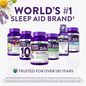 Zzzquil PURE Zzzs Melatonin Sleep Aid Gummies, Helps You Fall Asleep Naturally,1Mg/72 Count