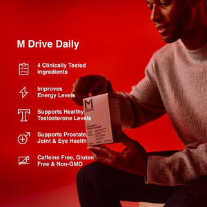 Mdrive Classic Testosterone Booster for Men, Support Healthy Prostate, Eyes, Joint, Energy, Stress Relief, 60Ct