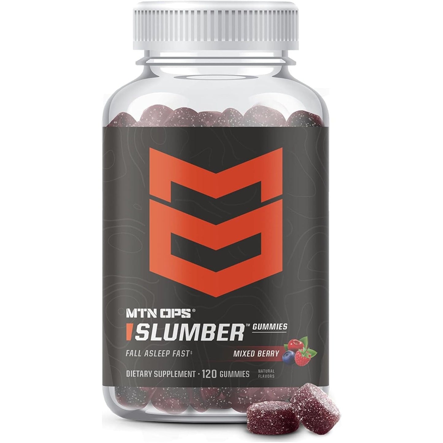 MTN OPS Slumber Gummies Sleep Aid 120 Melatonin Gummies