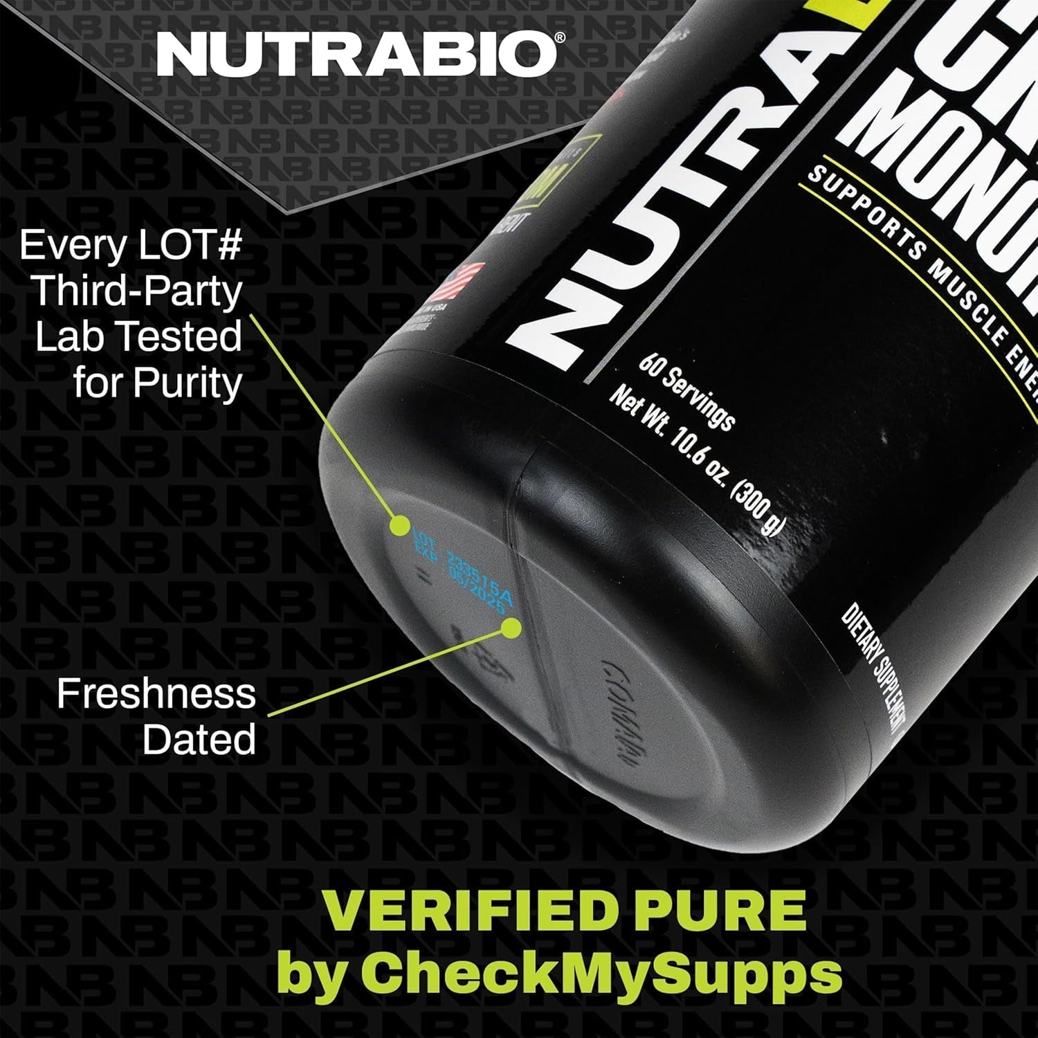 Nutrabio Reload - Powerful Muscular Recovery Formula  - 3G Creatine, 8G Bcaas, 5G Glutamine - 30 Servings, Orange Mango