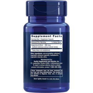 Life Extension Huperzine A, Memory Health, Cognitive Health, Chinese Club Moss Extract 60 Capsules