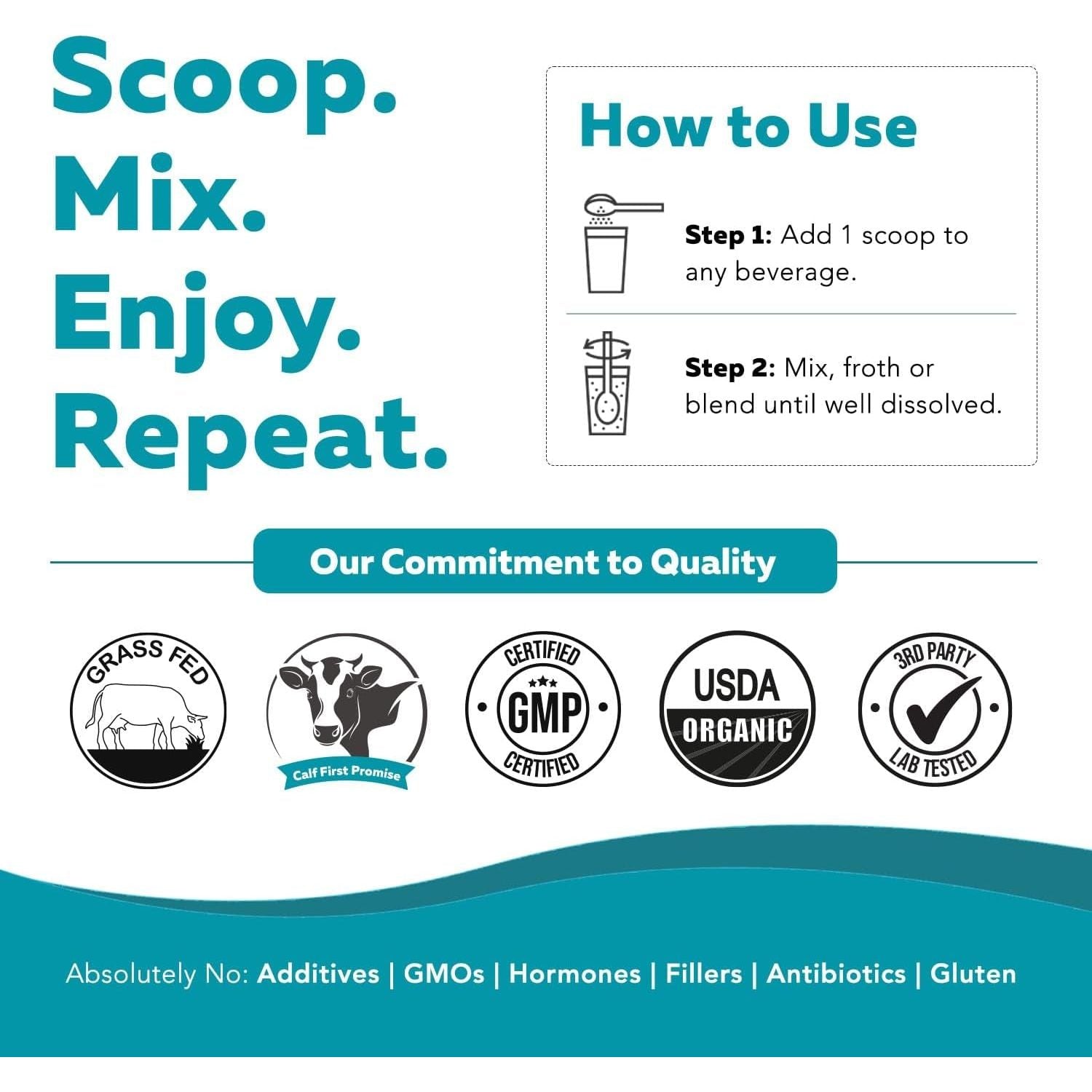 C-Strum® Organic Bovine Colostrum Powder, 60% Igg - Gut, Immunity, Skin & Hair Support (60 Servings)