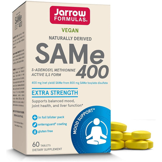 Jarrow Formulas Same 400 Mg, Supports Joint Health, Liver Function, Brain Metabolism, 60 Tablets