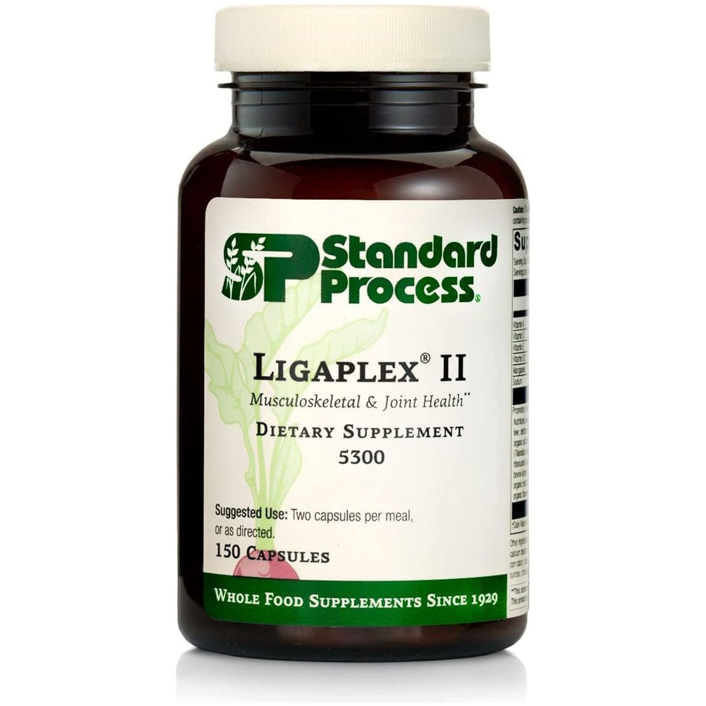 Standard Process Ligaplex II - Manganese Supplement with Vitamin B12, a & D - Skeletal System & Joint Support Supplement - 150 Capsules