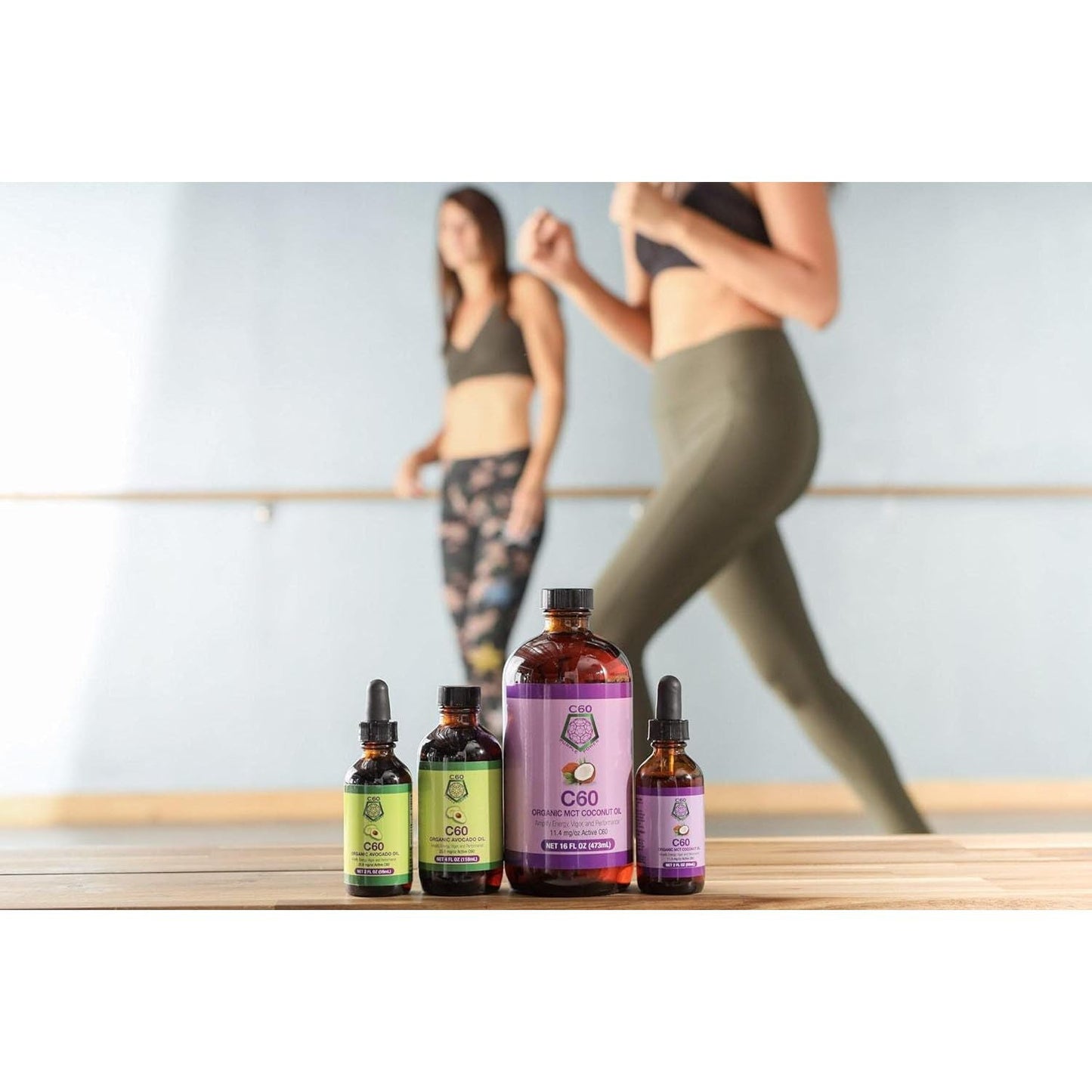 C60 Power - Organic MCT Coconut Oil, 2 Fl Oz, 99.99% Pure Carbon Fullerenes, Lift Oxidative Burden, Optimize Mitochondrial Function