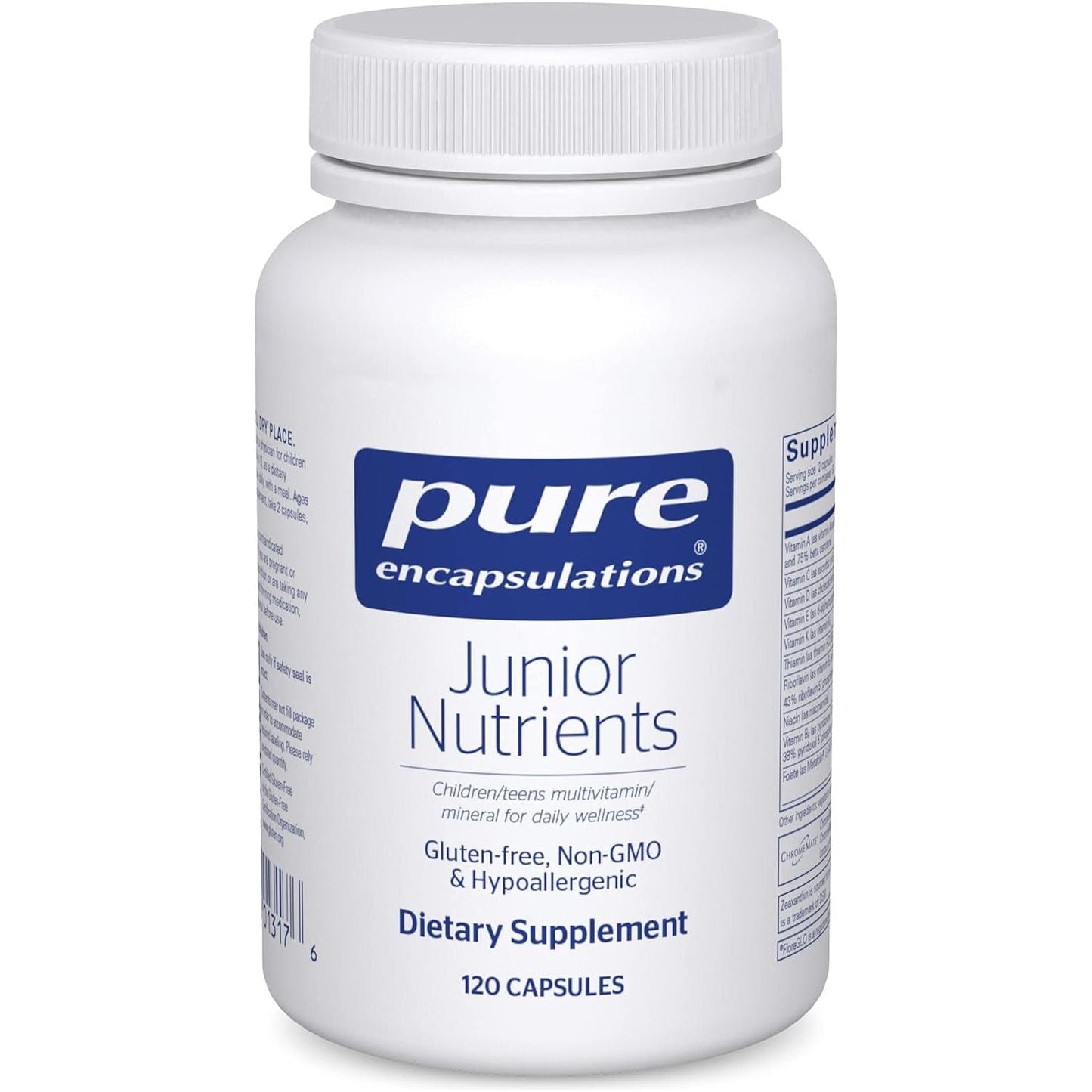 Pure Encapsulations Junior Nutrients - Kids & Teens Multivitamin - 120 Capsules
