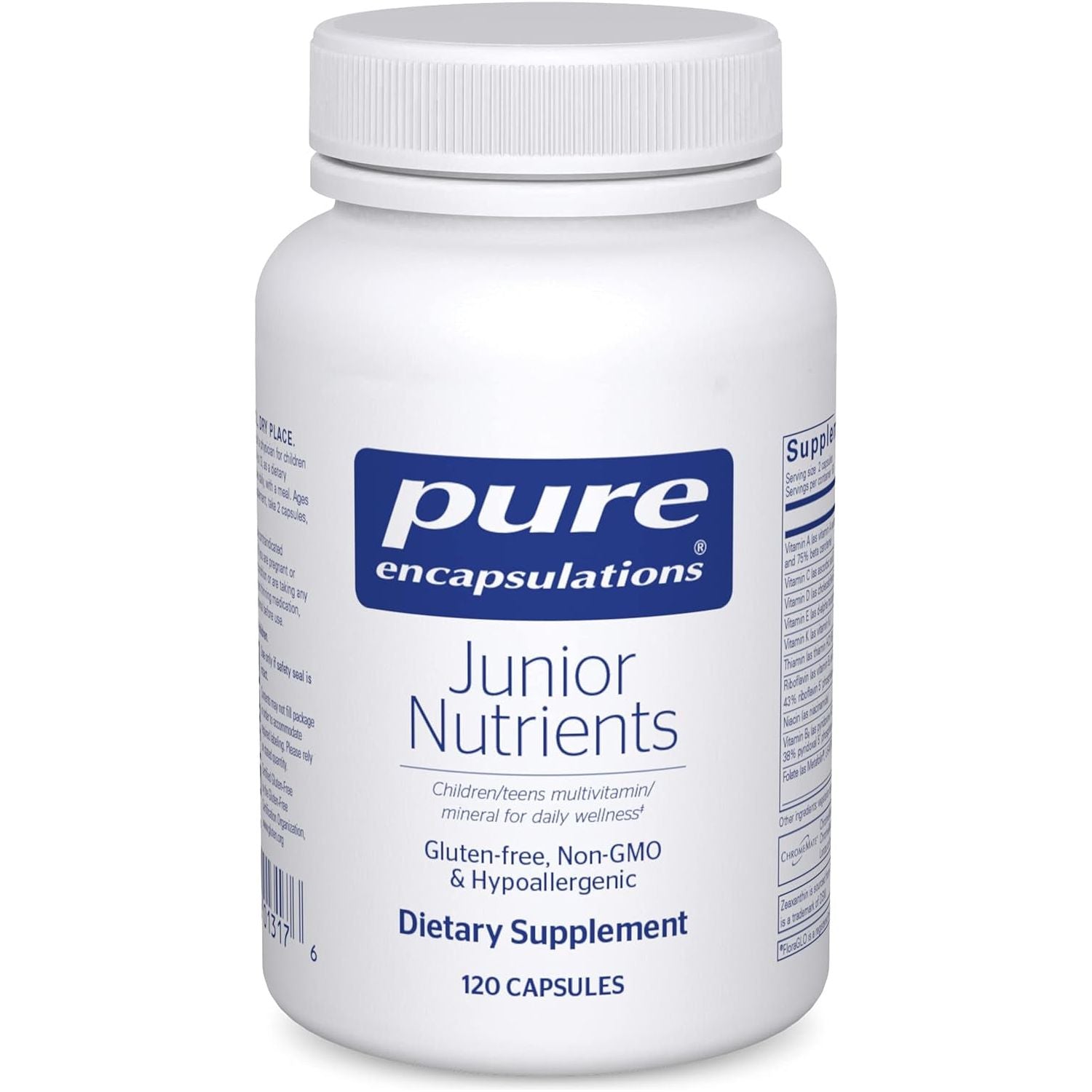 Pure Encapsulations Junior Nutrients - Kids & Teens Multivitamin - 120 Capsules