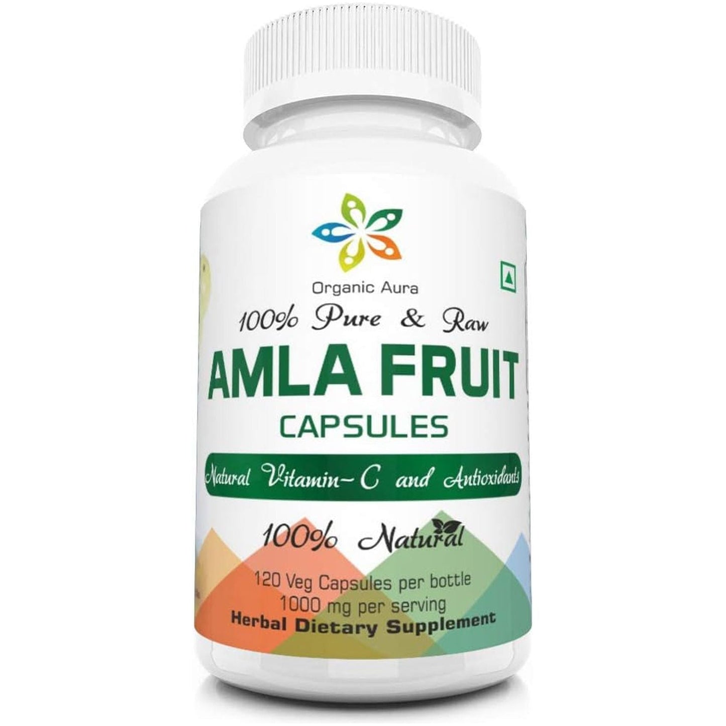 AMLA Capsules. 1000Mg - Natural Vitamin C and Antioxidants 120 Veg Capsules