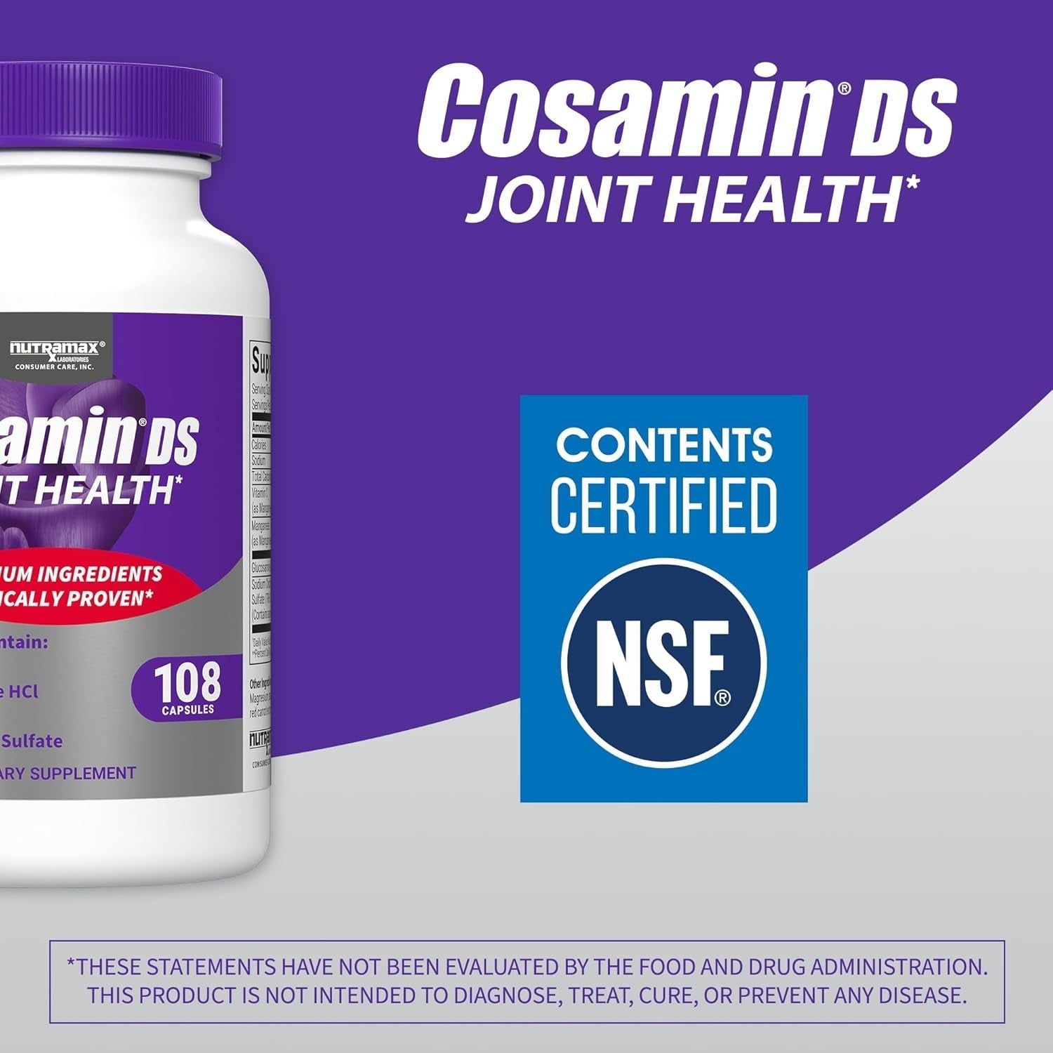 Cosamin DS for Joint Health Comfort & Mobility, 108 Capsules