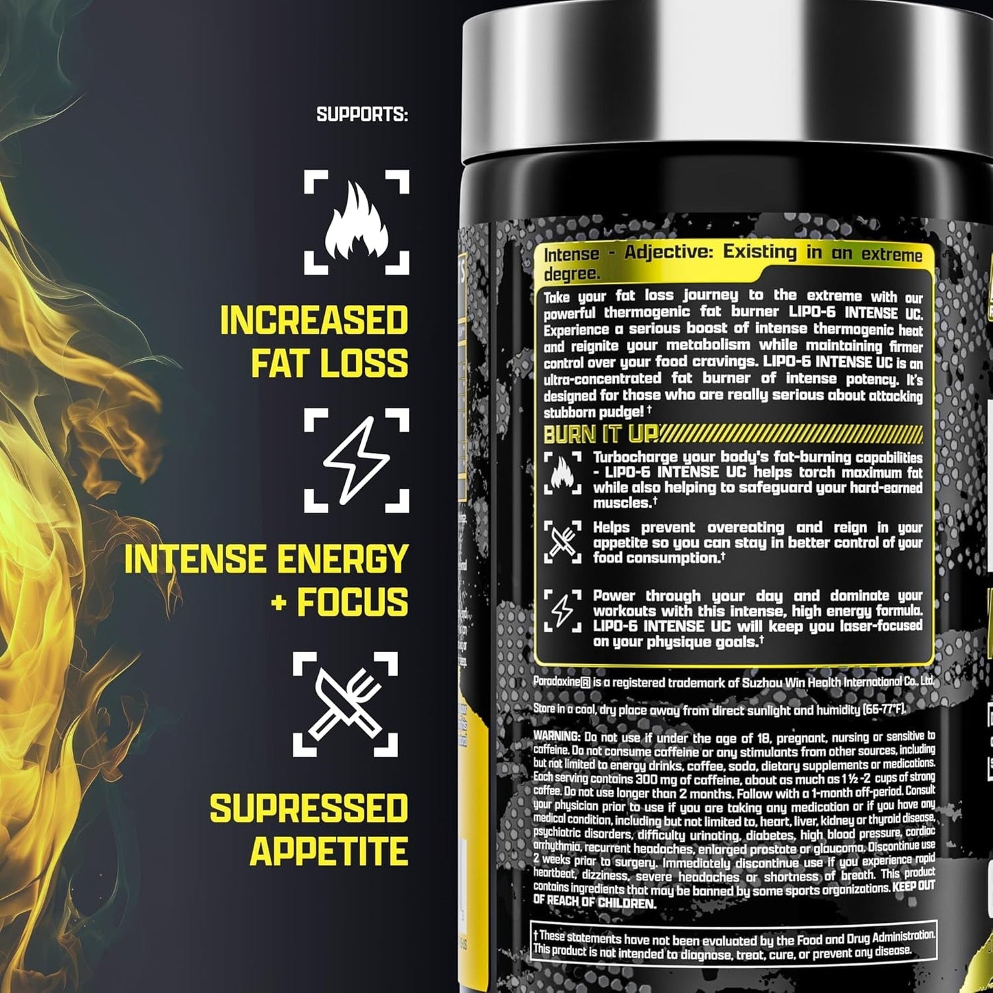 Nutrex Research Lipo6 Black Intense Ultra Concentrate Thermogenic Belly Fat Burner (60 Pills)