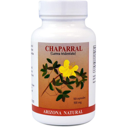 Chaparral (Larrea Tridentata), 500 Mg, 180 Capsules