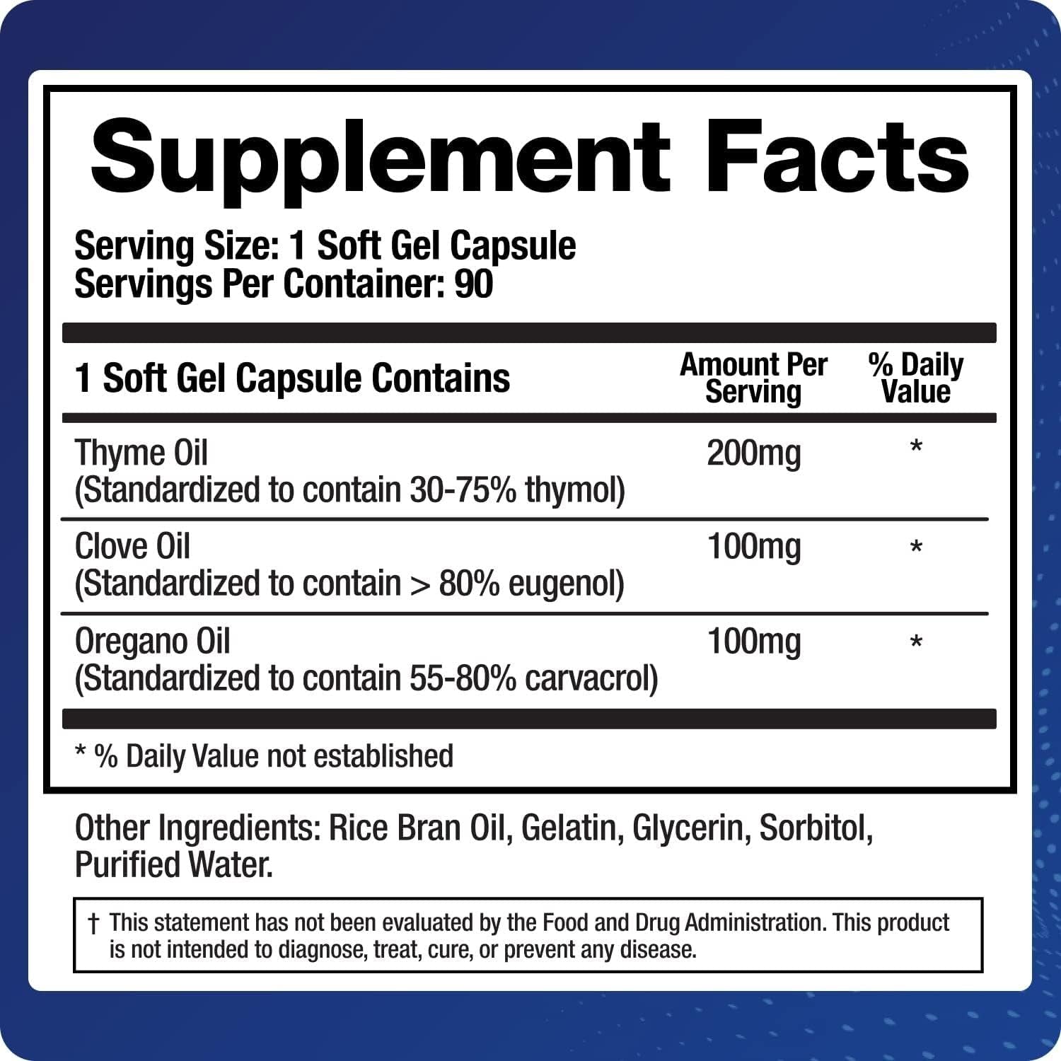 Biomatrix Oil Blend of Thyme, Oregano, Clove, Digestive Supplement for Men and Women, GI Repair Softgels | Microb-Defend (90 Capsules)