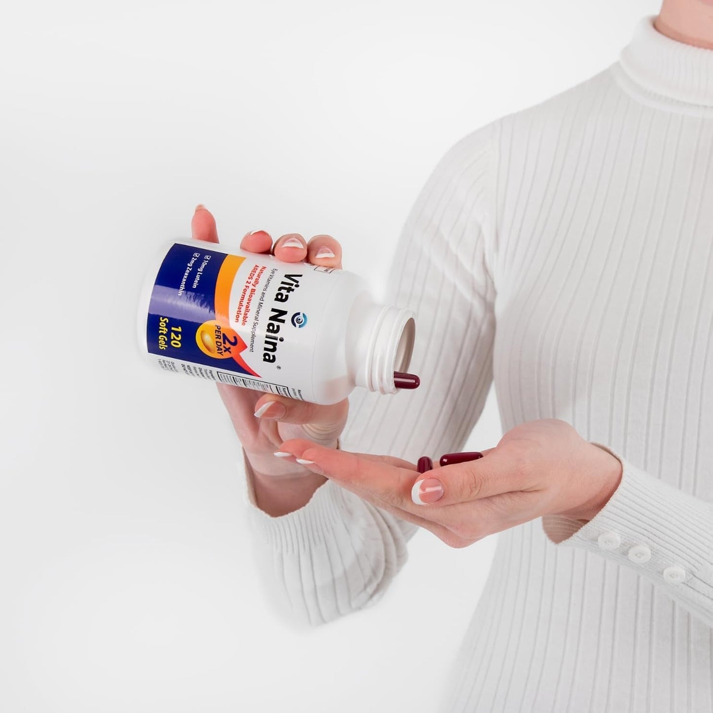 Vita Naina AREDS2 Eye Vitamins and Mineral Supplement (Zeaxanthin 2Mg) (120 Softgels)