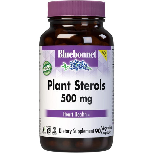 Bluebonnet Nutrition Plant Sterols 500Mg Heart Health Supplement for Men & Women 90 Vegetable Capsules