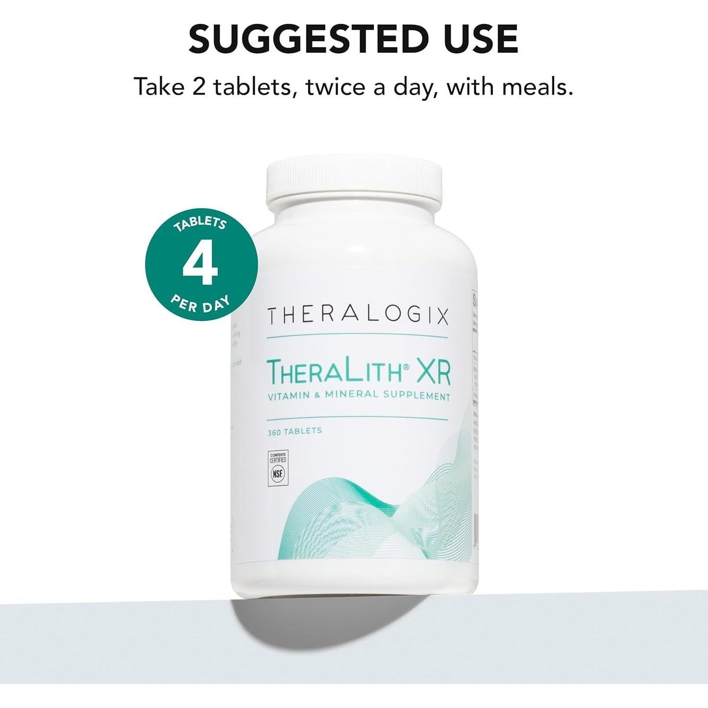 Theralogix Theralith XR Vitamin & Mineral Supplement - Supports Healthy Urine Chemistry 360 Tablets